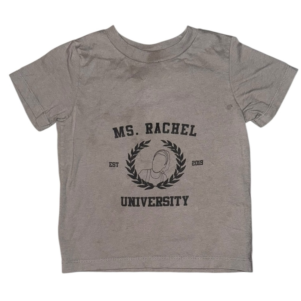 Ms. Rachel University Kids T-Shirt - Gray